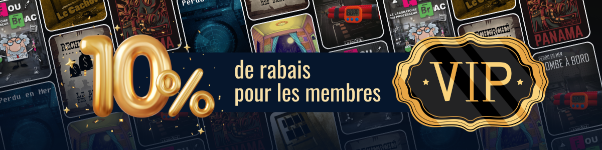 10 % de rabais réservé aux membres VIP